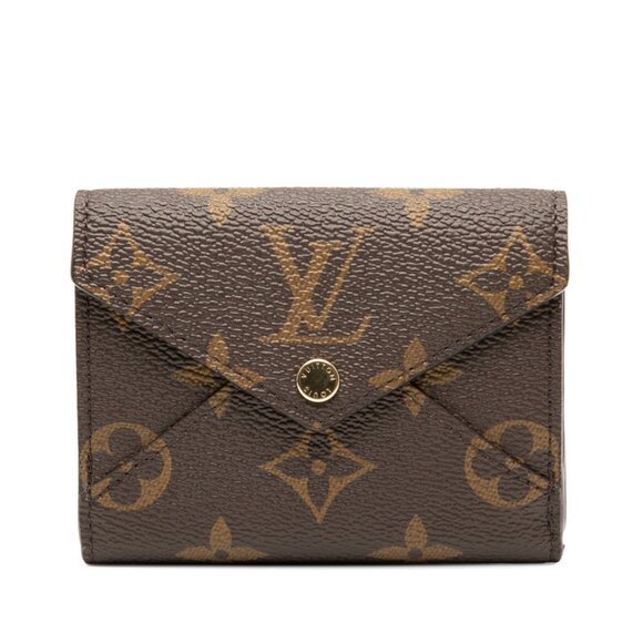 Louis Vuitton Monogram Portefeuille Celeste Tri-fold Wallet M81665 Rose Balle...